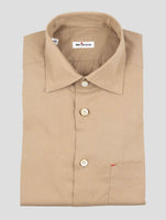 Kiton Brown Cotton Shirt