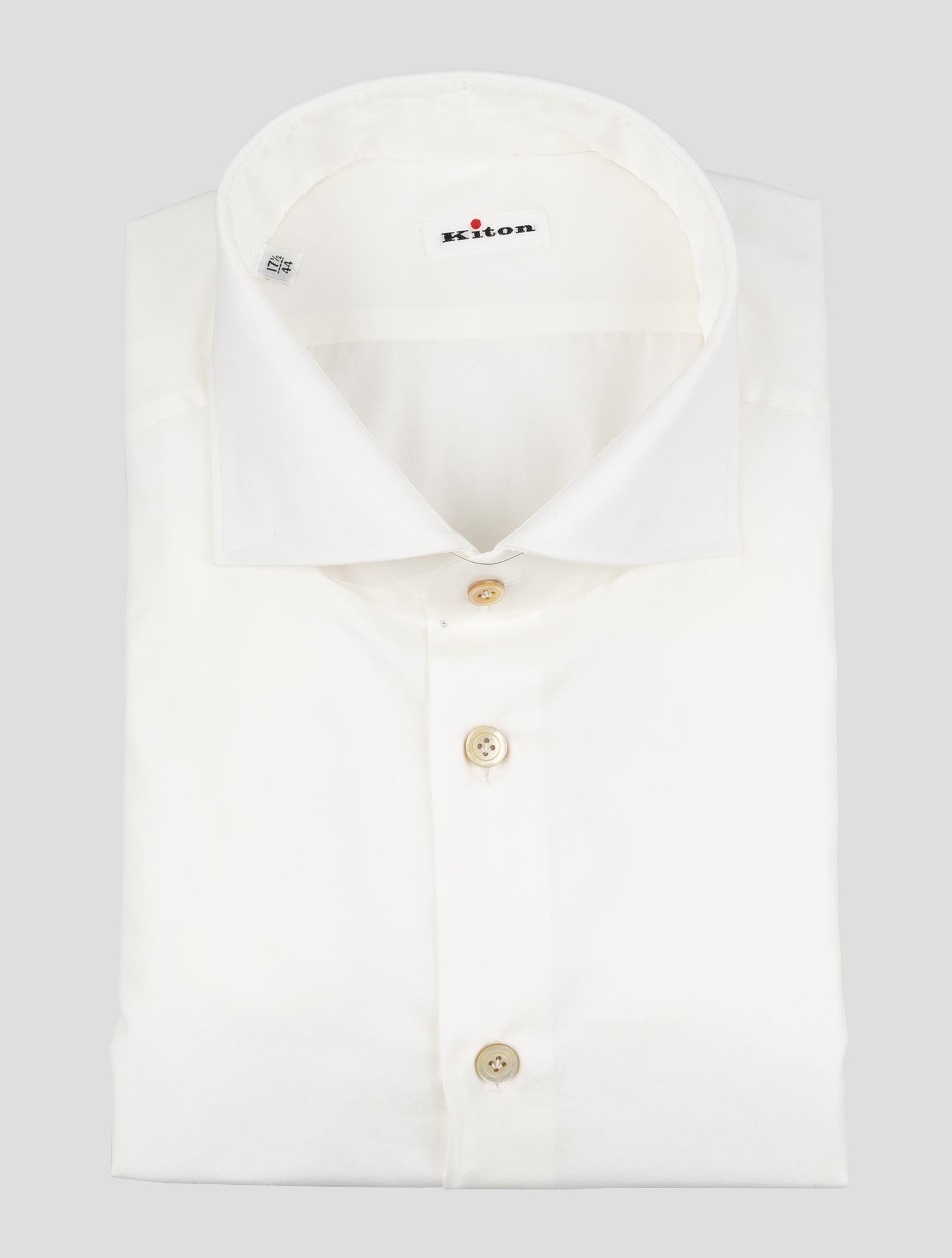 Kiton White Cotton Shirt