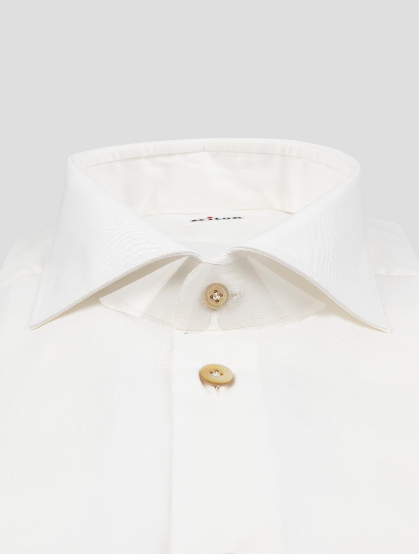 Kiton White Cotton Shirt