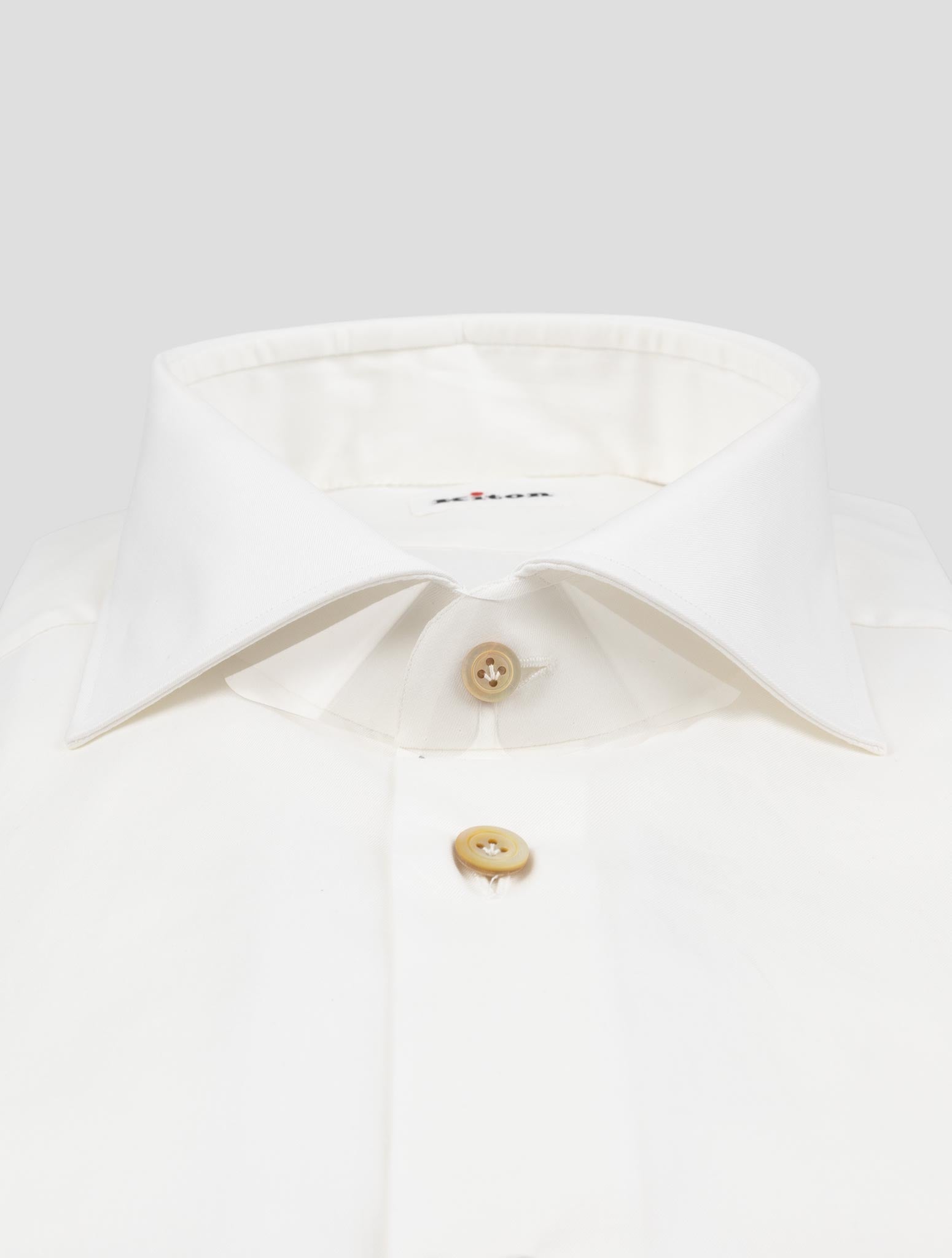 Kiton White Cotton Shirt