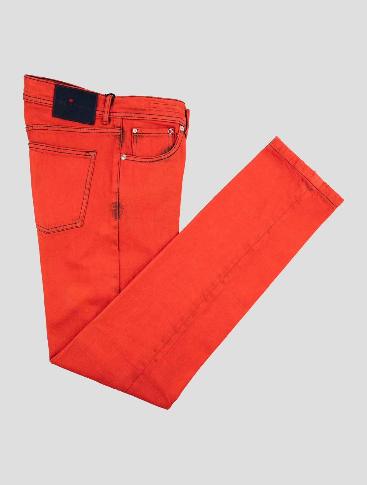 Kiton Red Cotton Jeans Limited Edition 63/146 Button Fly Slim Fit – Mr ...
