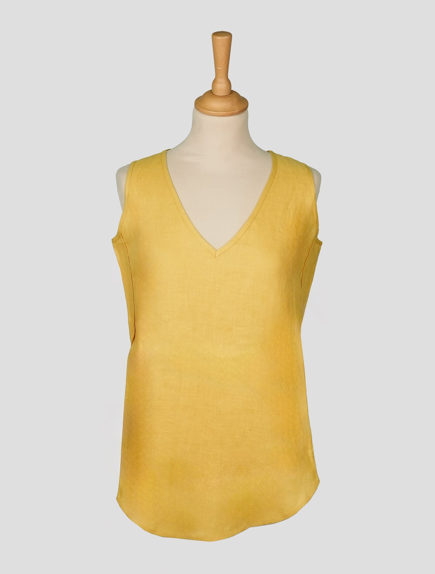 Kiton Yellow Linen Shirt