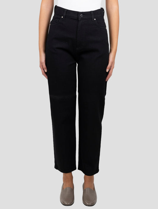 Kiton Black Cotton Pants