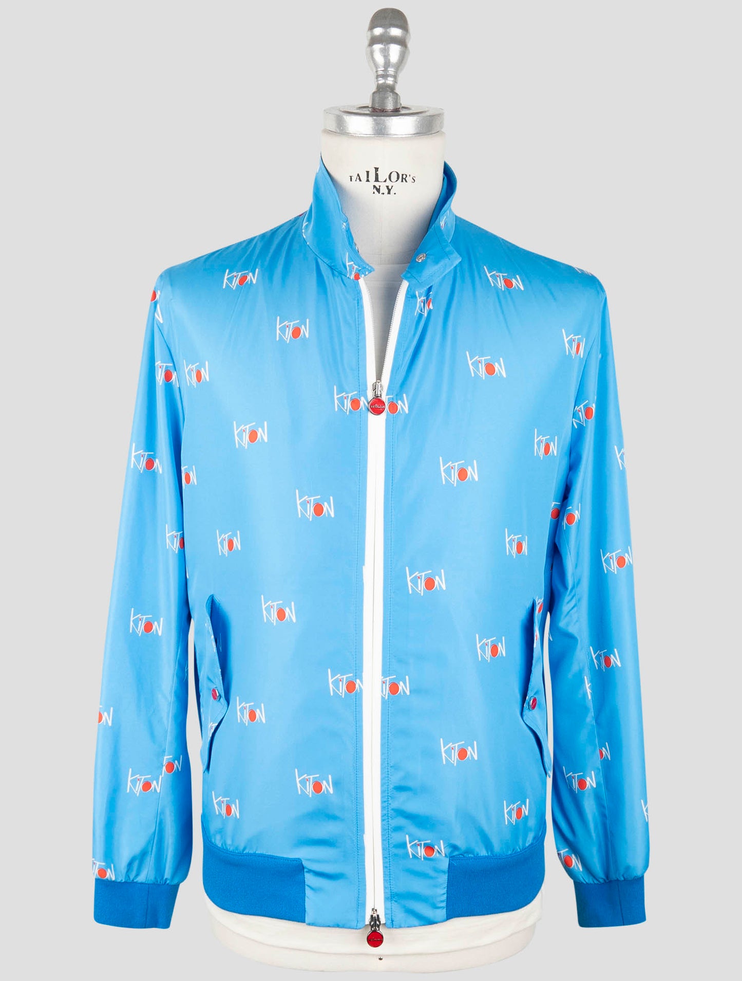 Kiton Light Blue Pl Coat