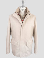 Kiton Beige Cashmere Coat