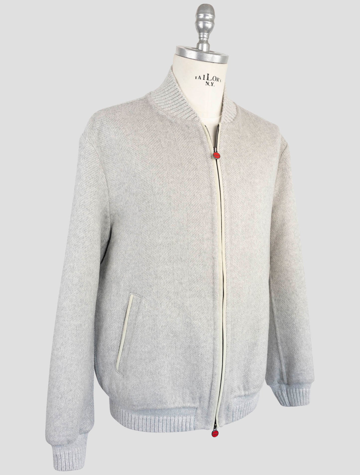 Kiton Gray Cashmere Coat