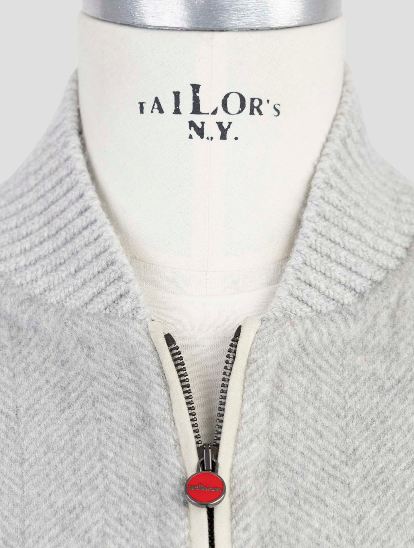 Kiton Gray Cashmere Coat