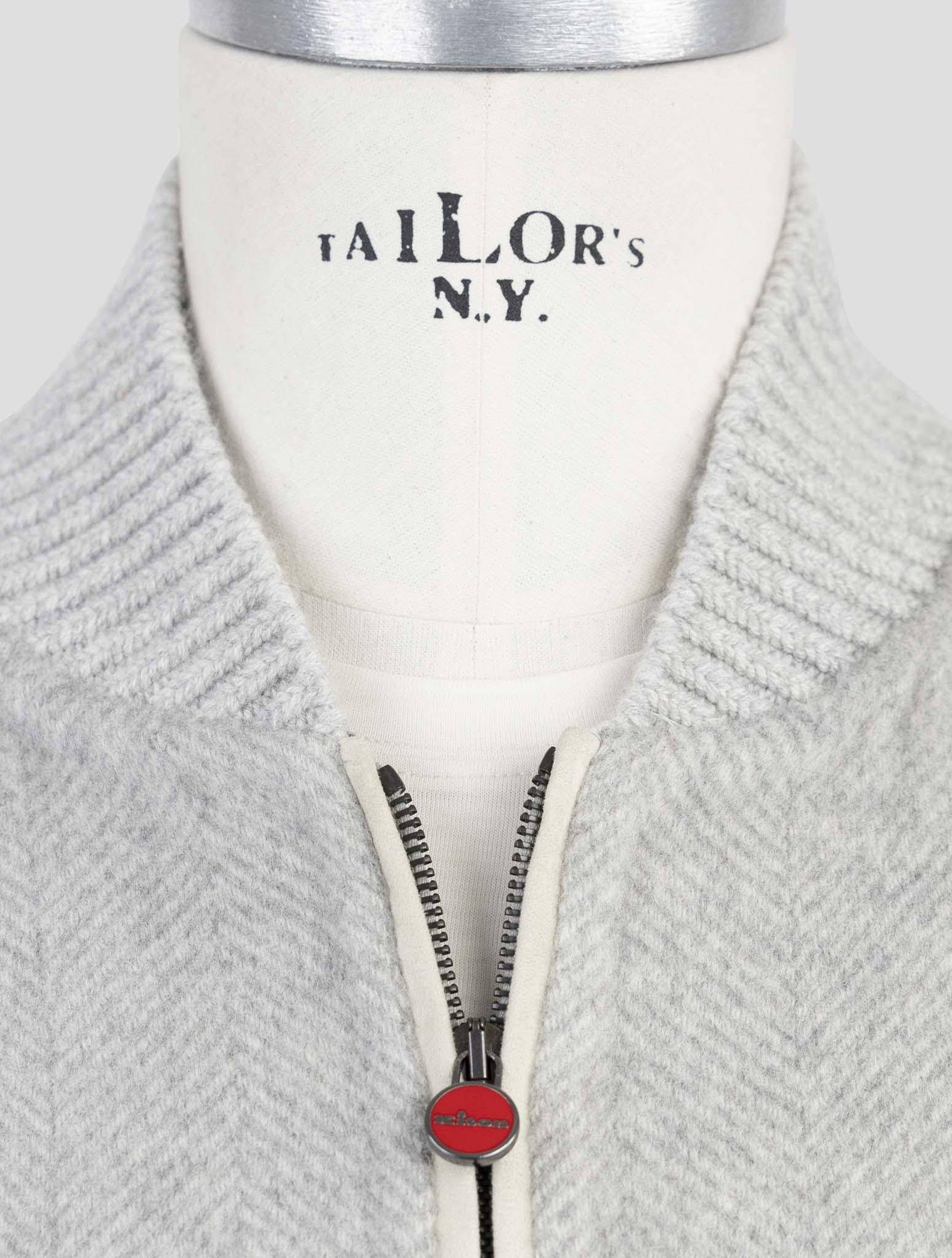 Kiton Gray Cashmere Coat