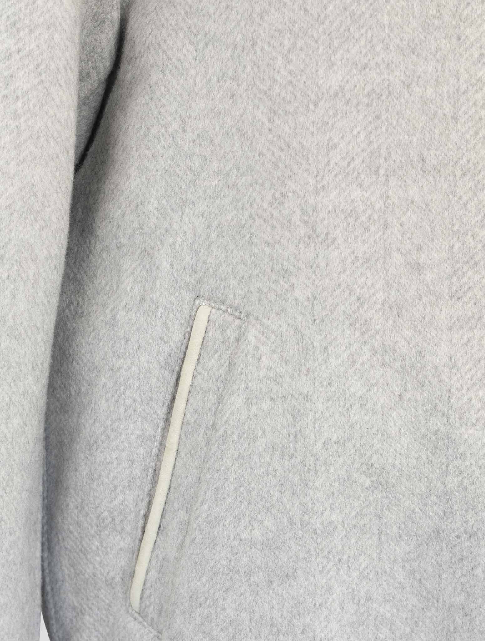 Kiton Gray Cashmere Coat