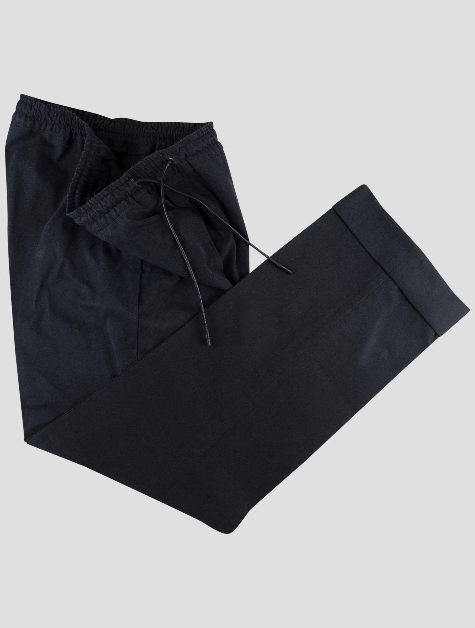 Kiton Black Cotton Pants