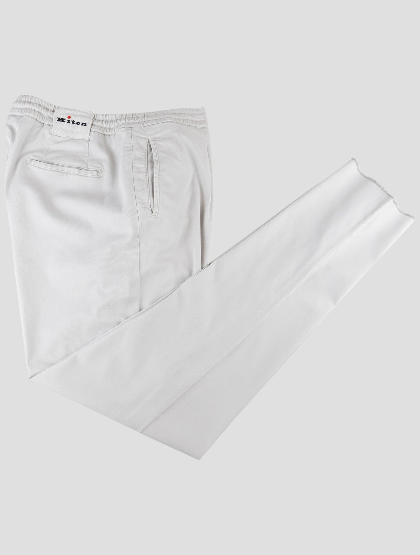 Kiton Light Gray Lyocell Ea Pants