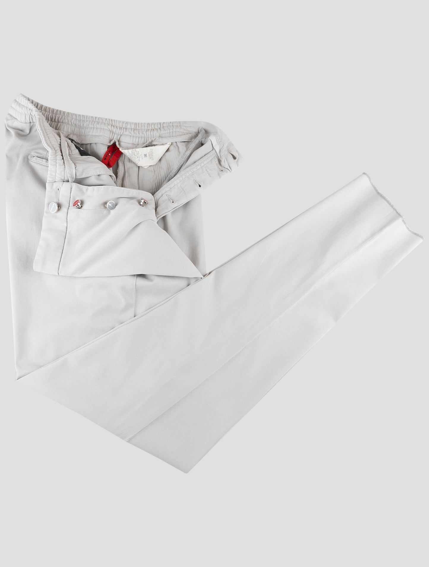 Kiton Light Gray Lyocell Ea Pants