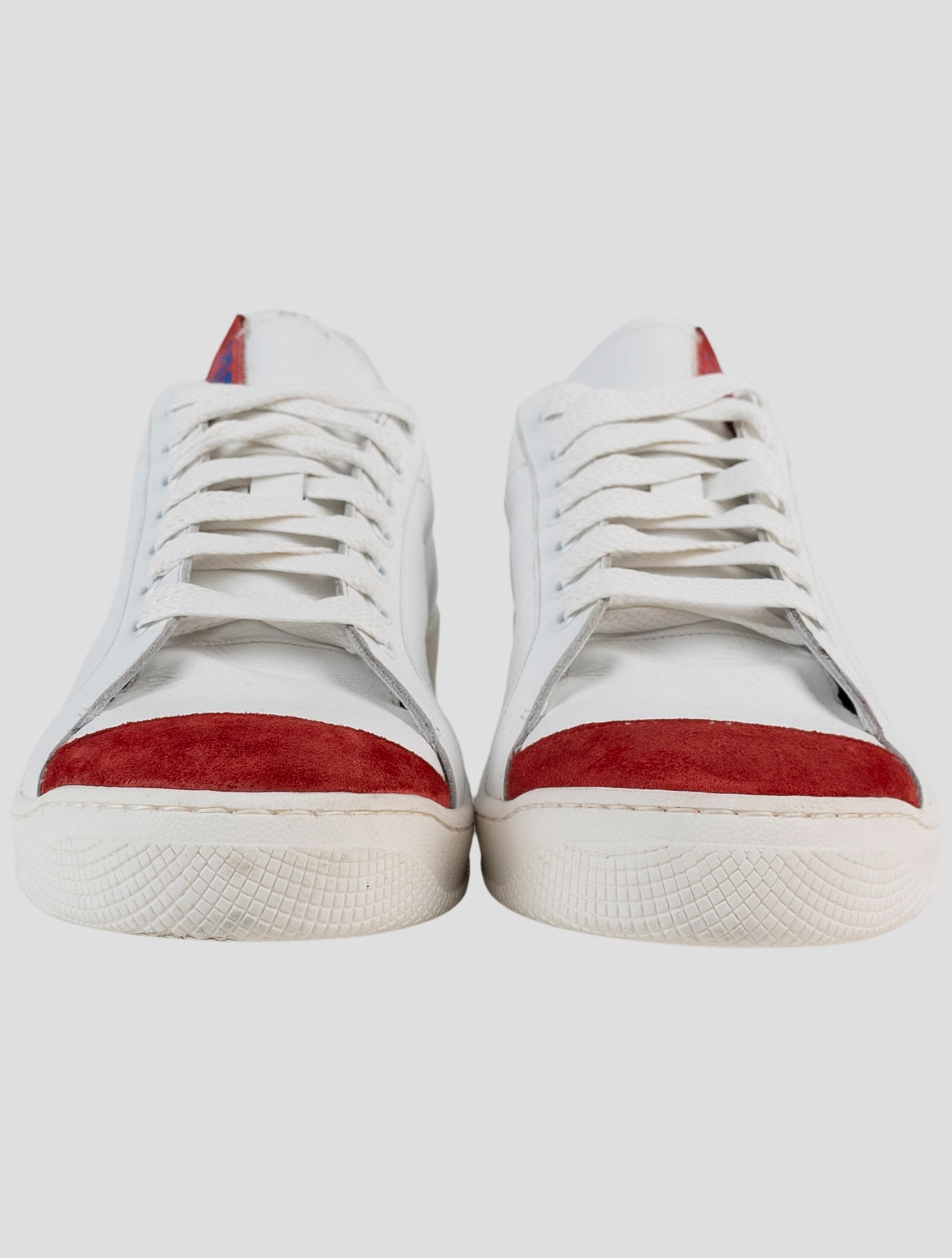 Kiton Knt White Leather Sneakers