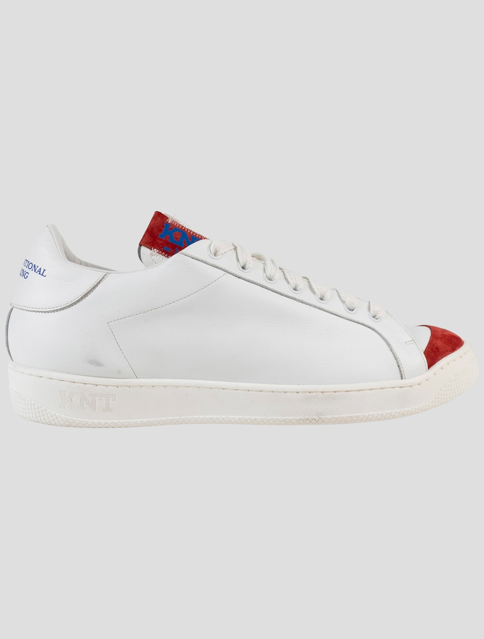 Kiton Knt White Leather Sneakers