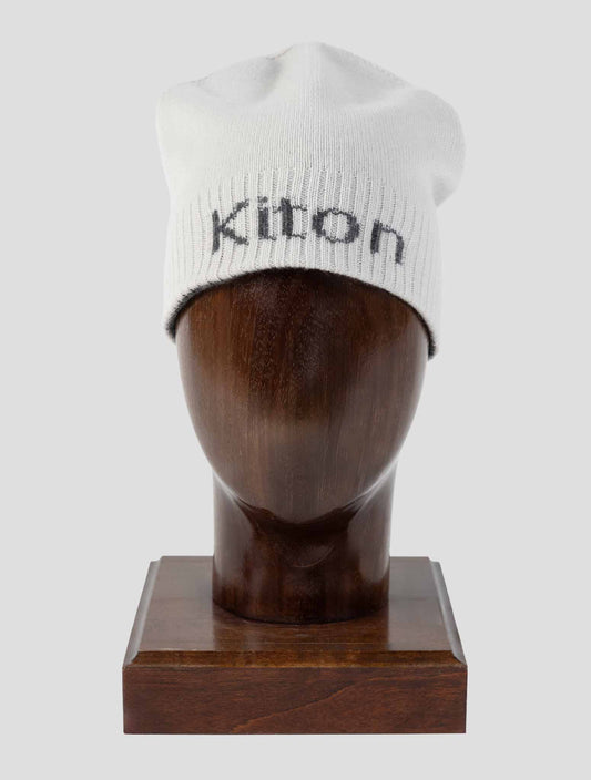Kiton Gray Cashmere Beanie Hat