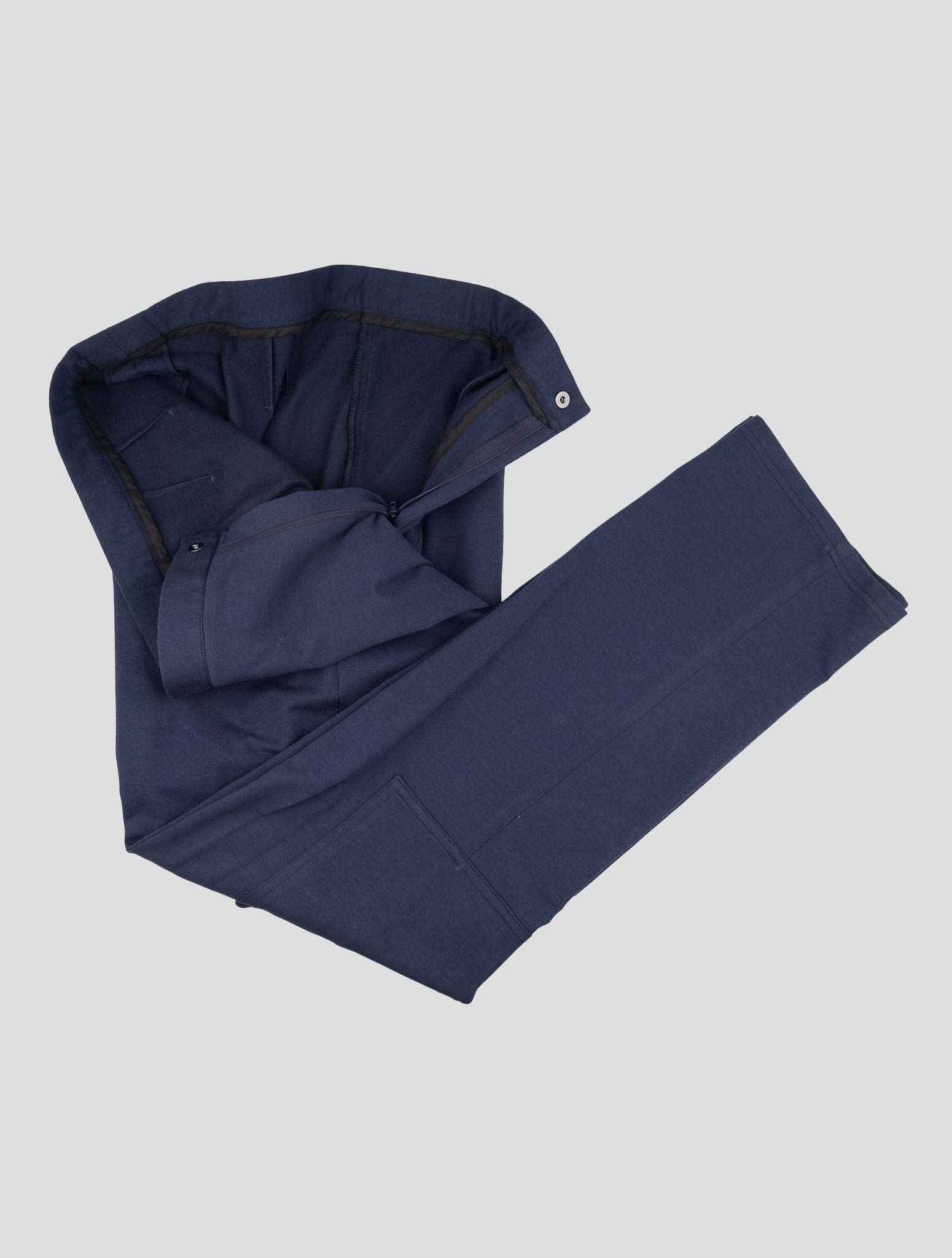 Kiton Knt Blue Cotton Ea Tracksuit