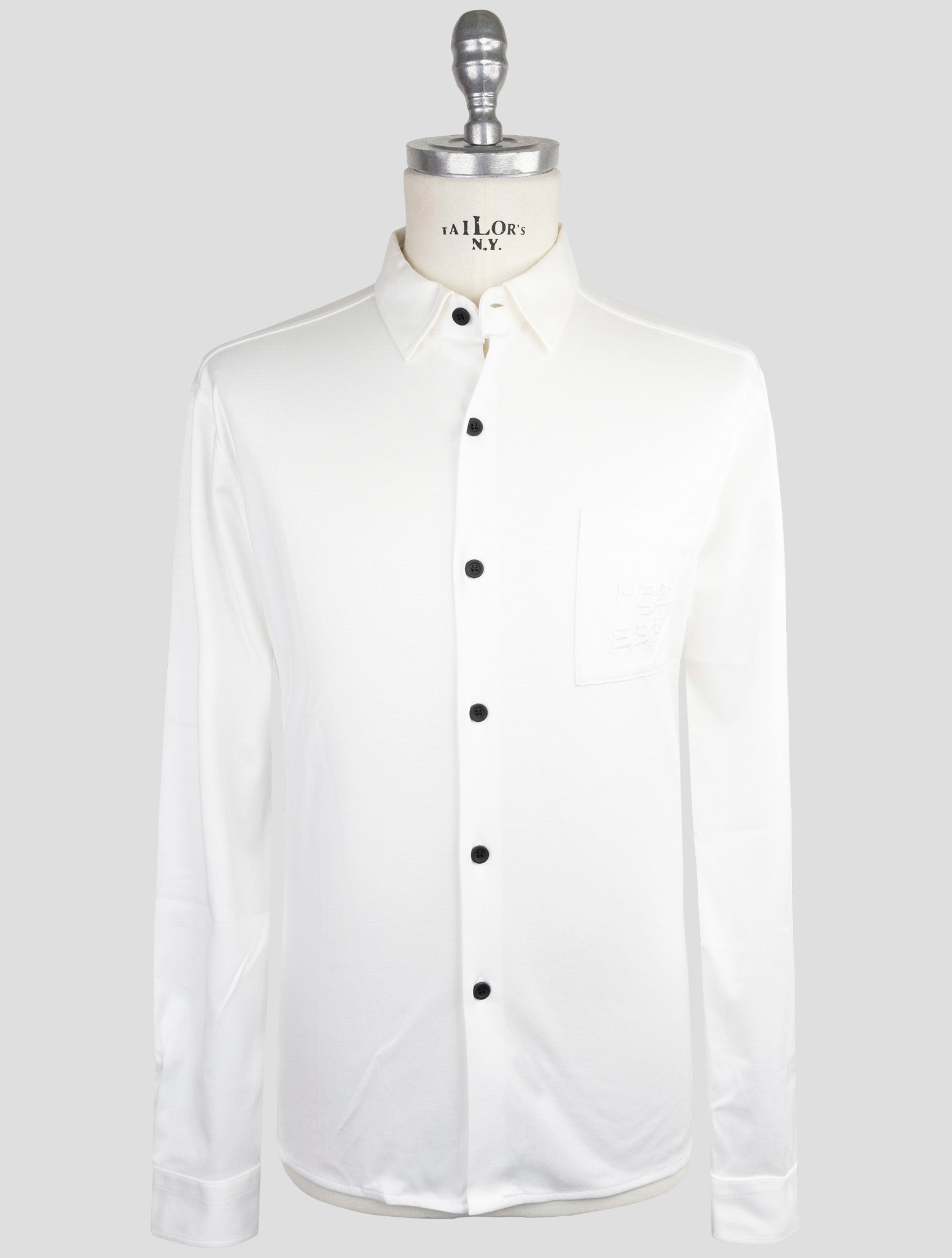 Kiton Knt White Cotton Shirt