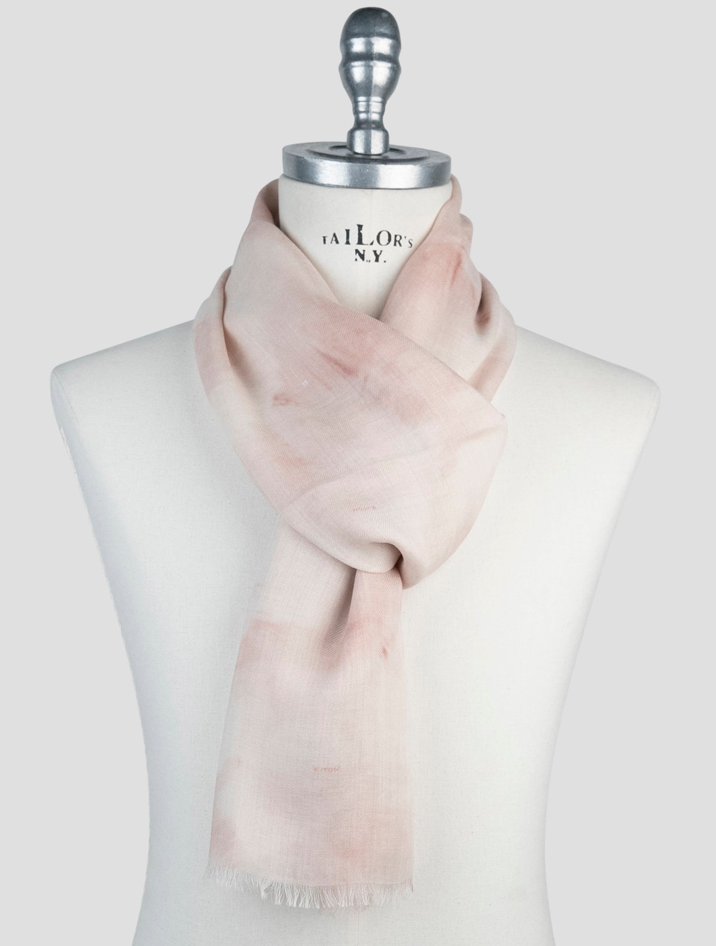 Kiton Beige Cashmere Scarf