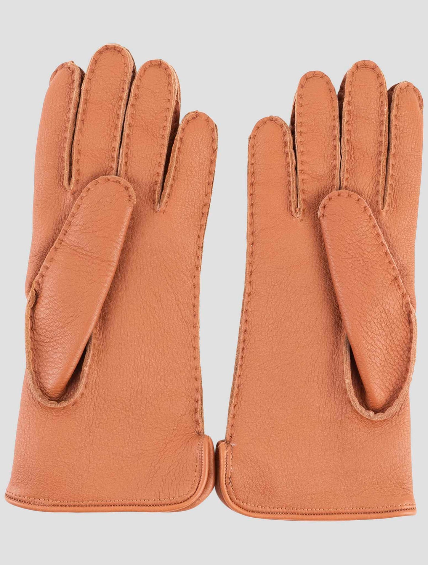 Kiton Brown Leather Gloves