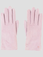 Kiton Pink Leather Gloves