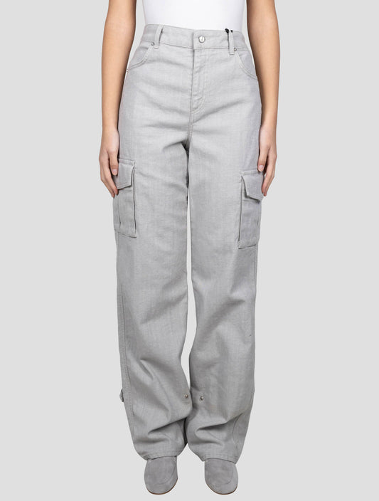 Kiton Gray Cotton Ea Jeans