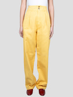 Kiton Yellow Cotton Pants