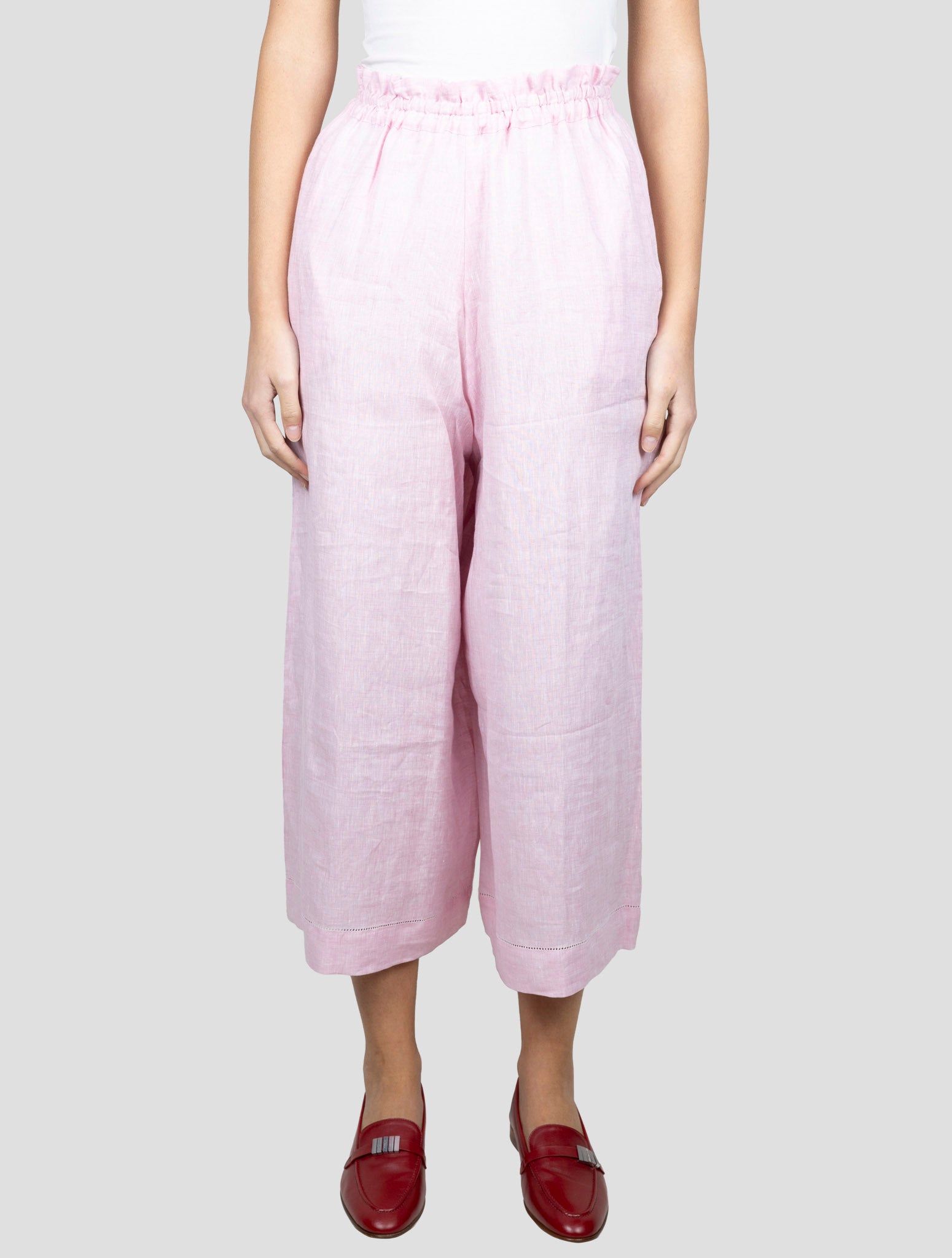 Kiton Pink Linen Short Pants