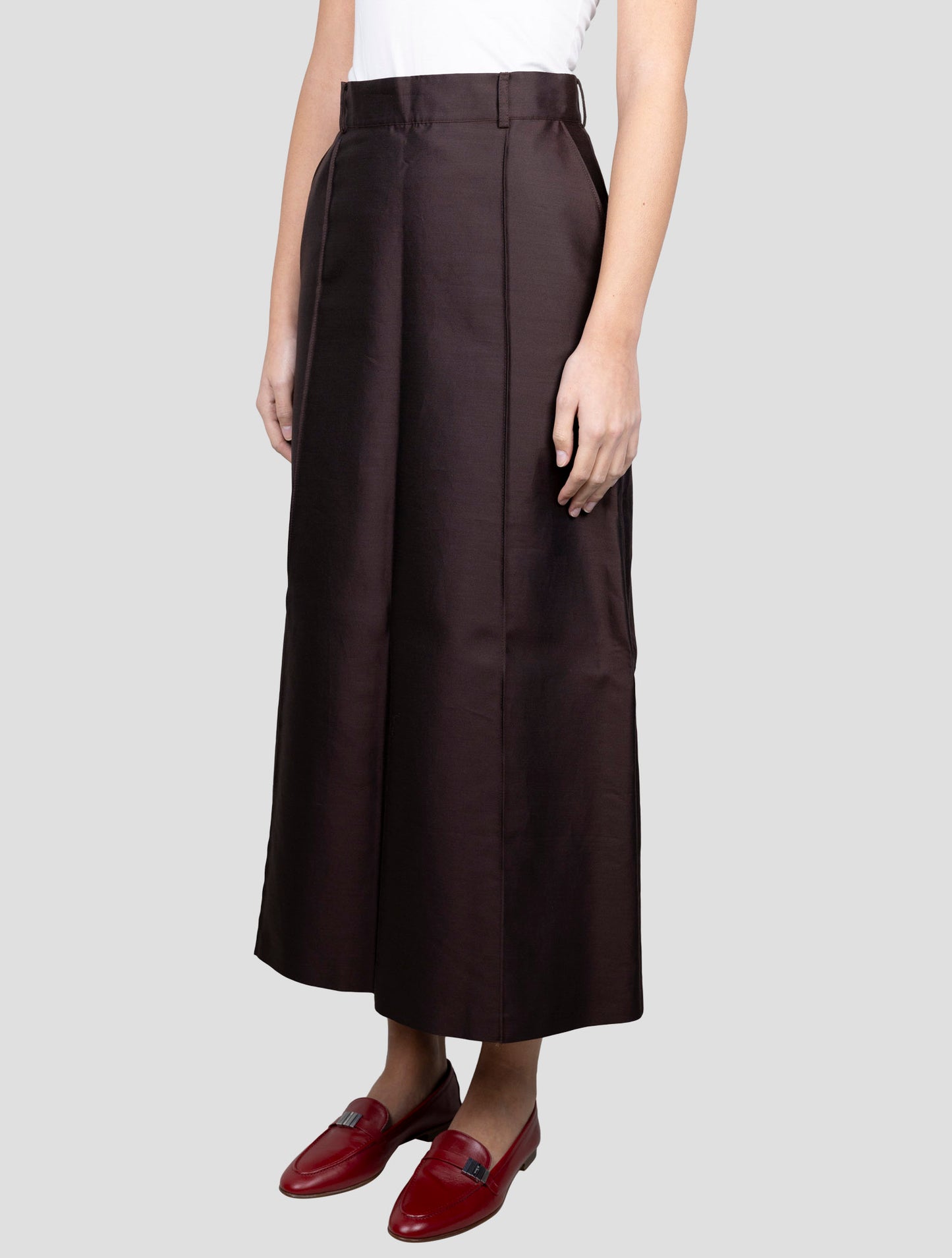 Kiton Brown Silk Cotton Pants