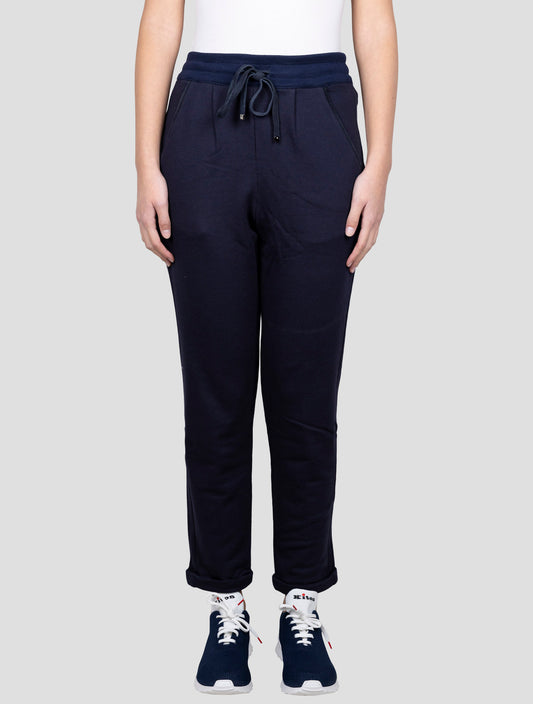 Kiton White Cotton Cashmere Pants