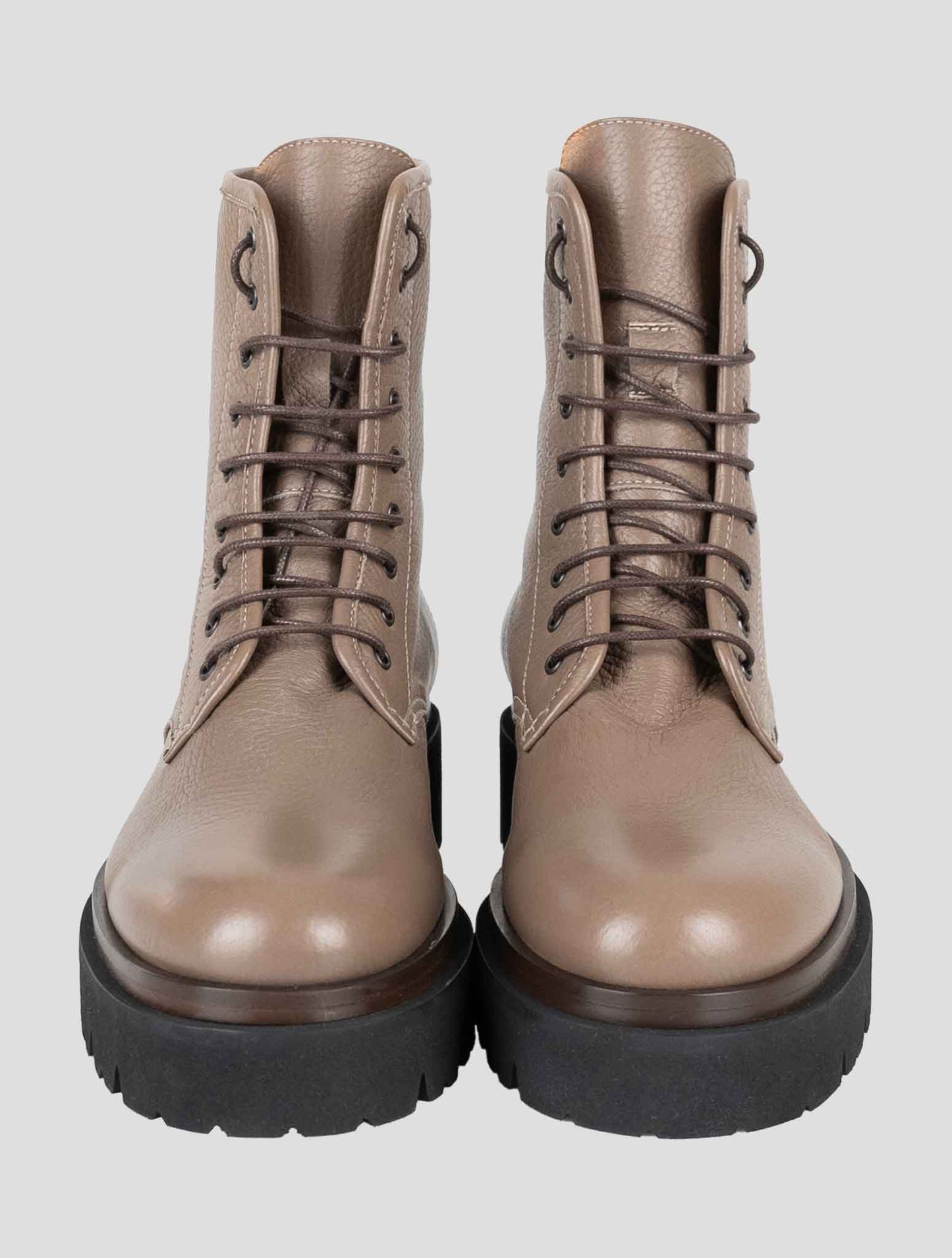 Kiton Brown Leather Boots