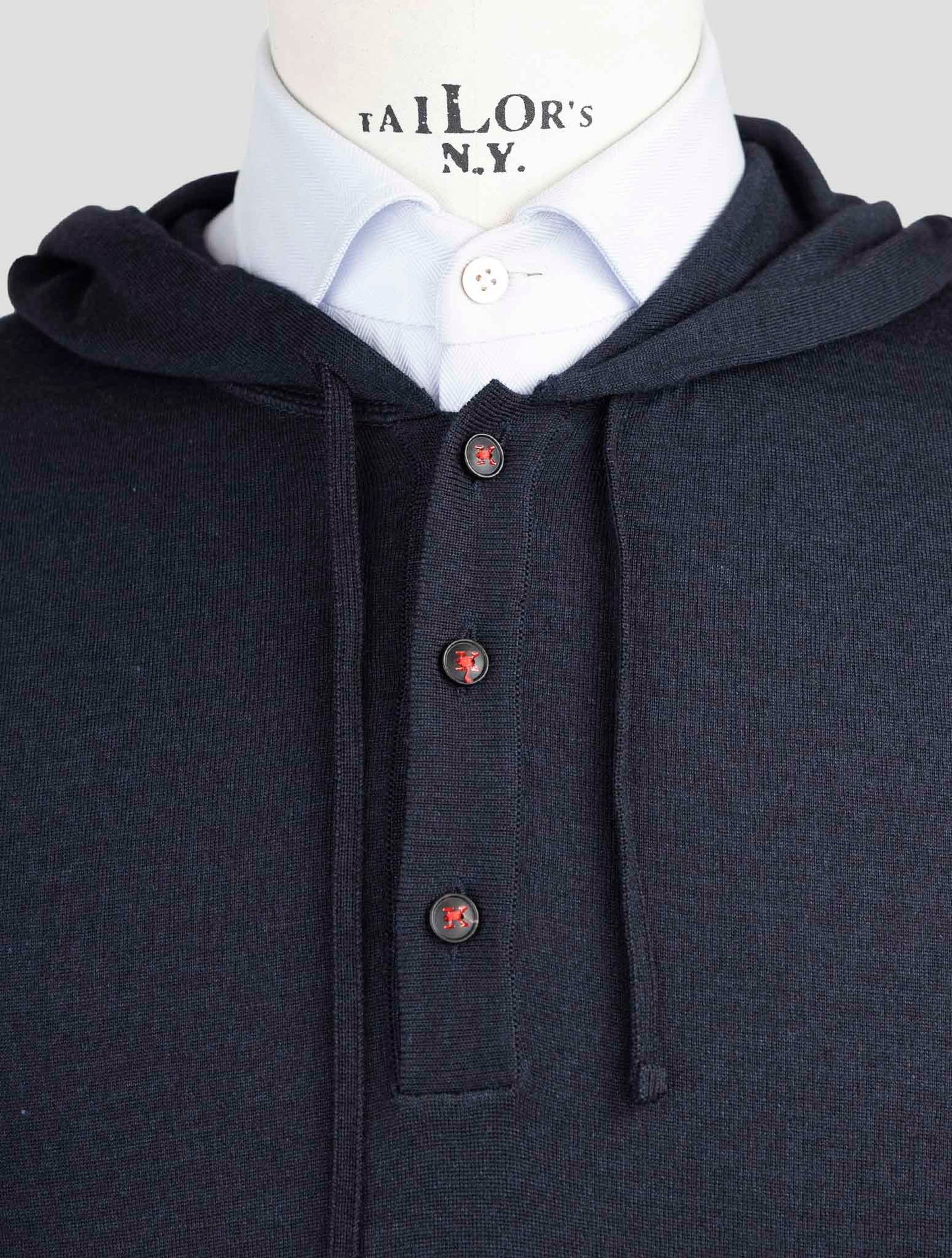 Kiton Blue Cashmere Silk Sweater