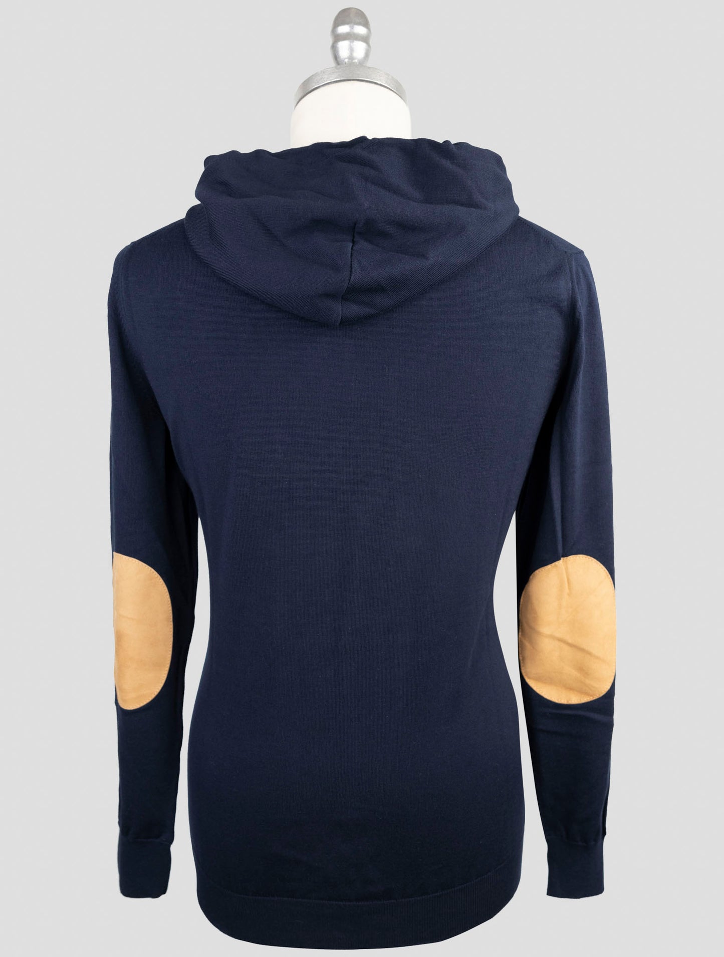 Kiton Blue Cotton Sweater