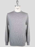 Kiton Gray Wool Sweater Crewneck
