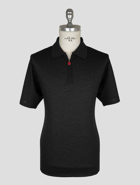 Kiton Gray Cotton Polo