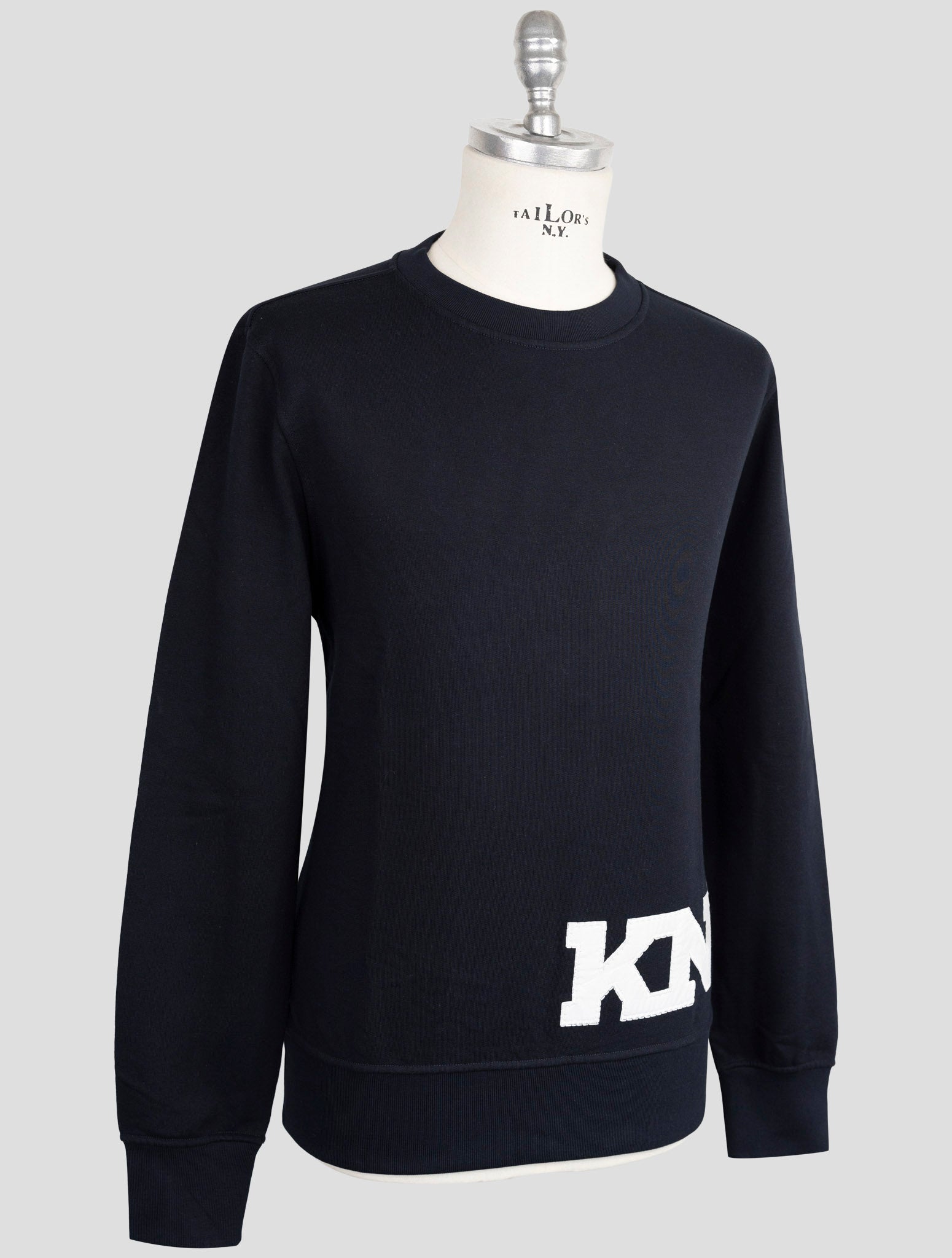 Kiton Knt Blue  Cotton Sweater