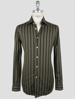 Kiton Green Cotton Shirt