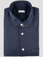 Kiton Blue Cotton Shirt