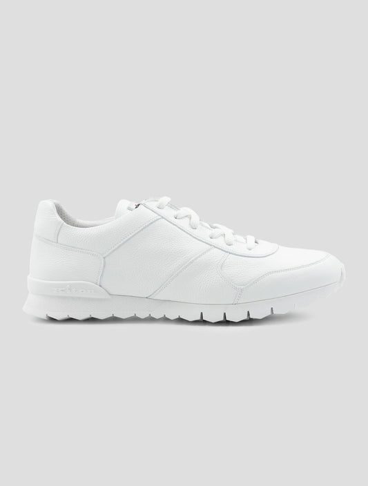 Kiton White Leather Sneakers