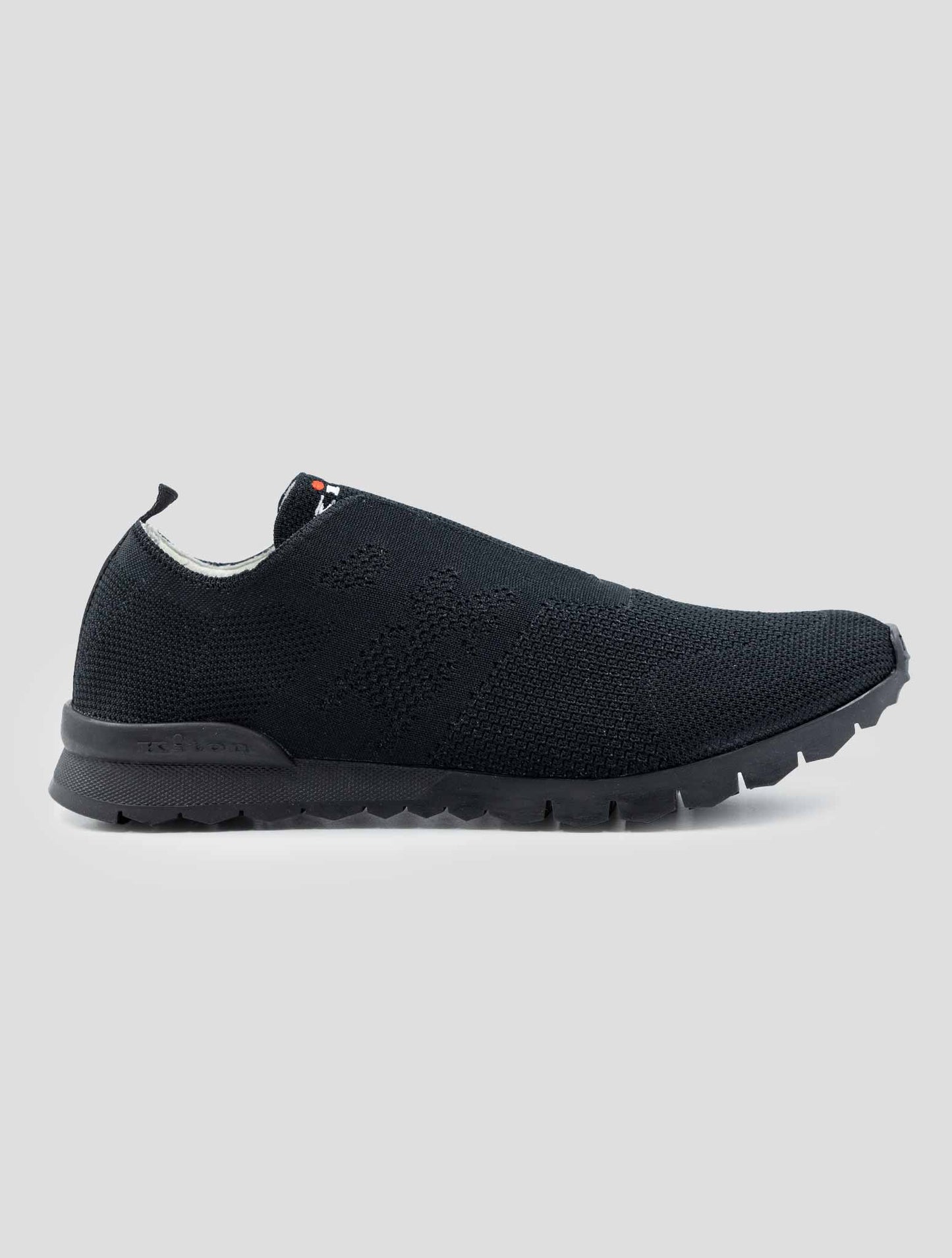 Kiton Black Cotton Ea Sneakers