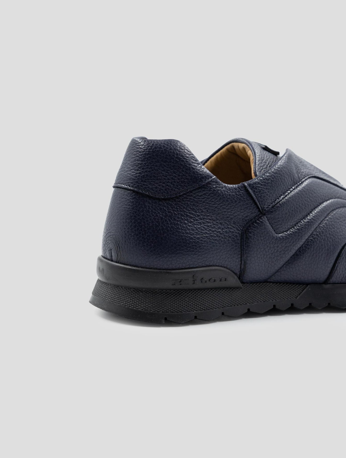 Kiton Blue Leather Sneakers