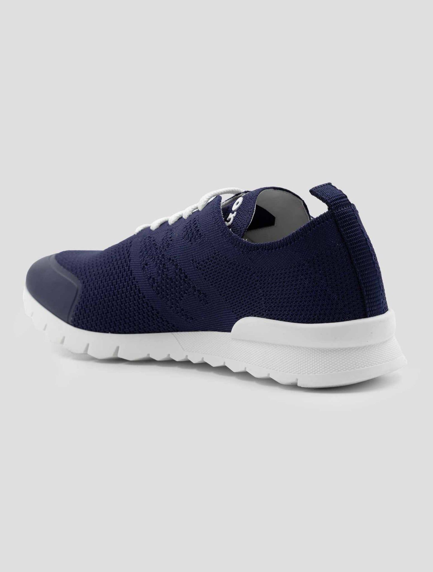 Kiton Blue Cotton Ea Pu Sneakers