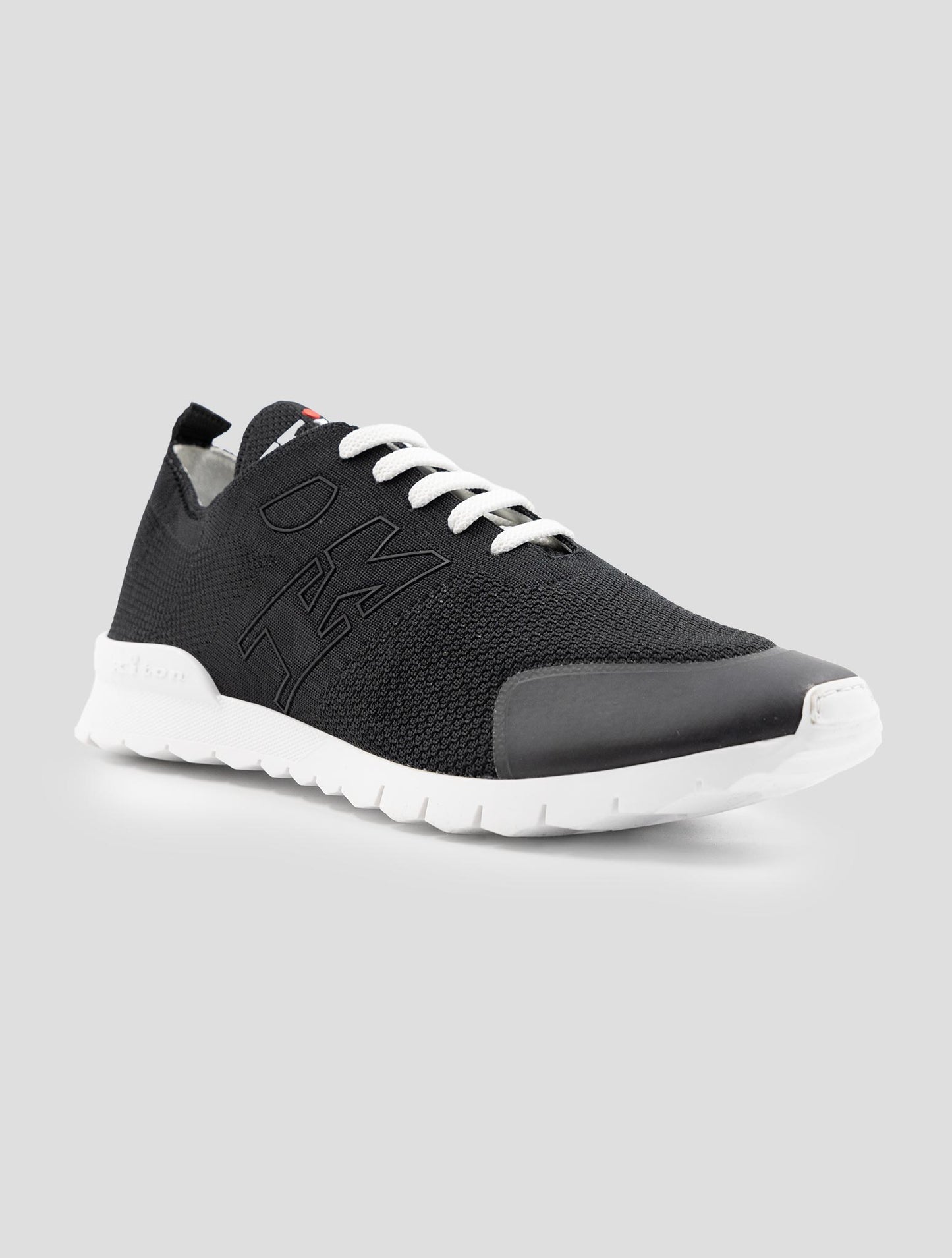 Kiton Black Cotton Ea Pu Sneakers