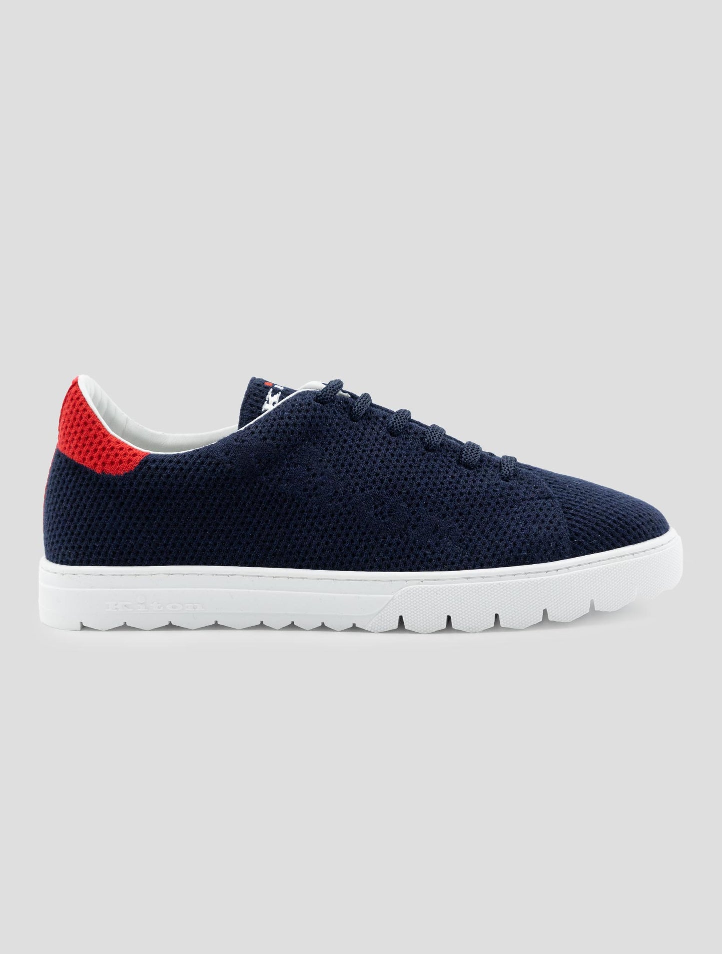 Kiton Blue Cashmere Pl Sneakers