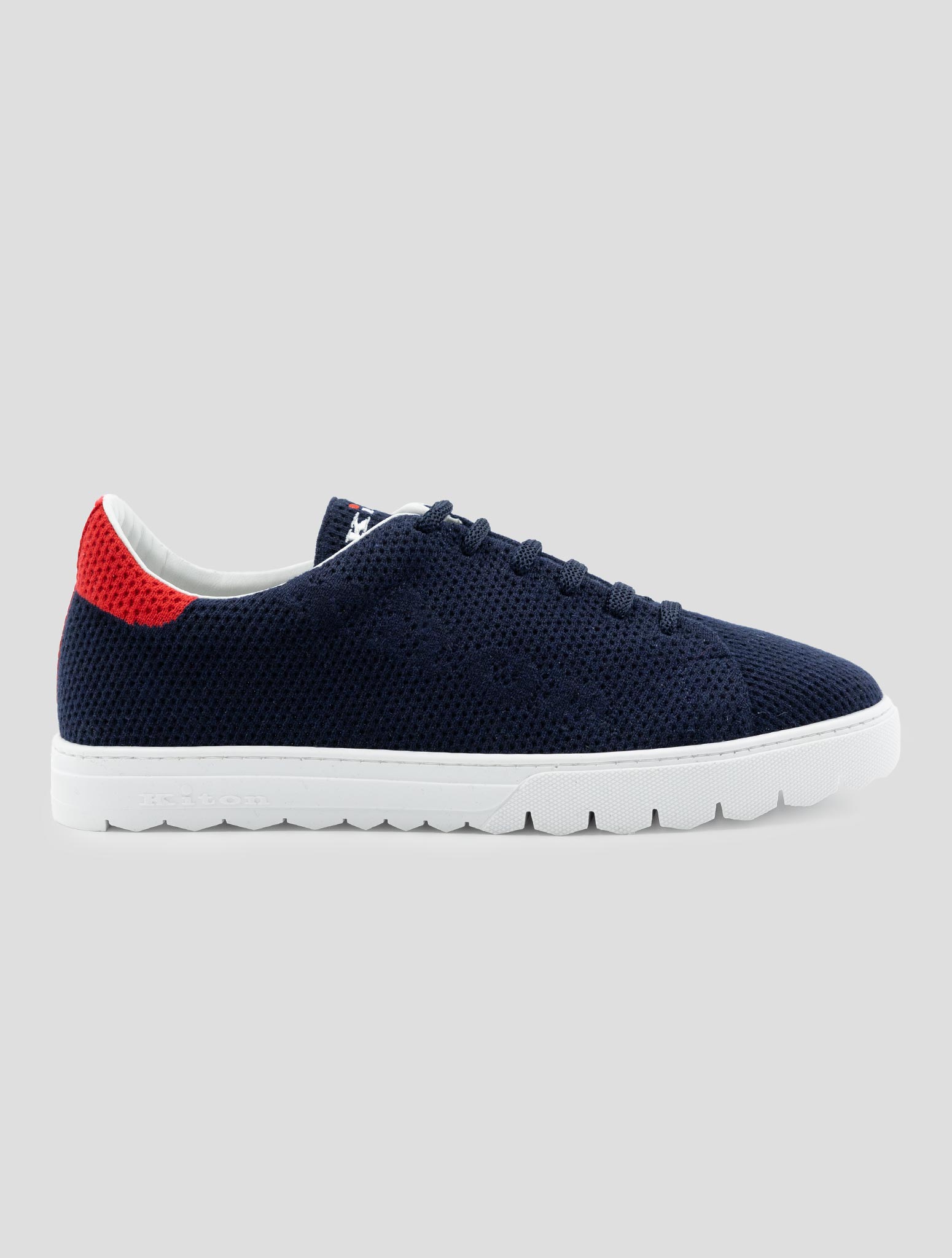 Kiton Blue Cashmere Pl Sneakers