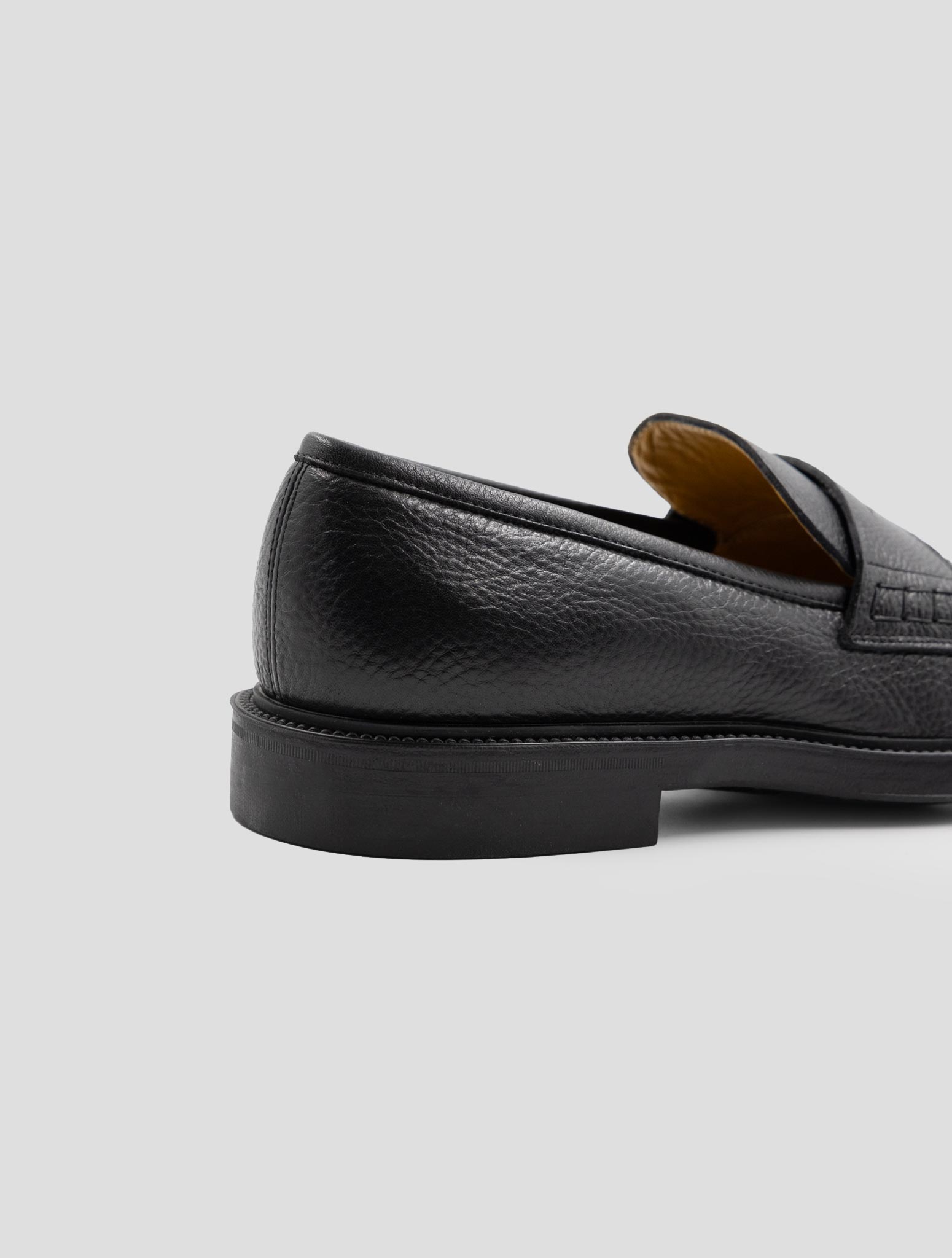 Kiton Black Leather  Loafers
