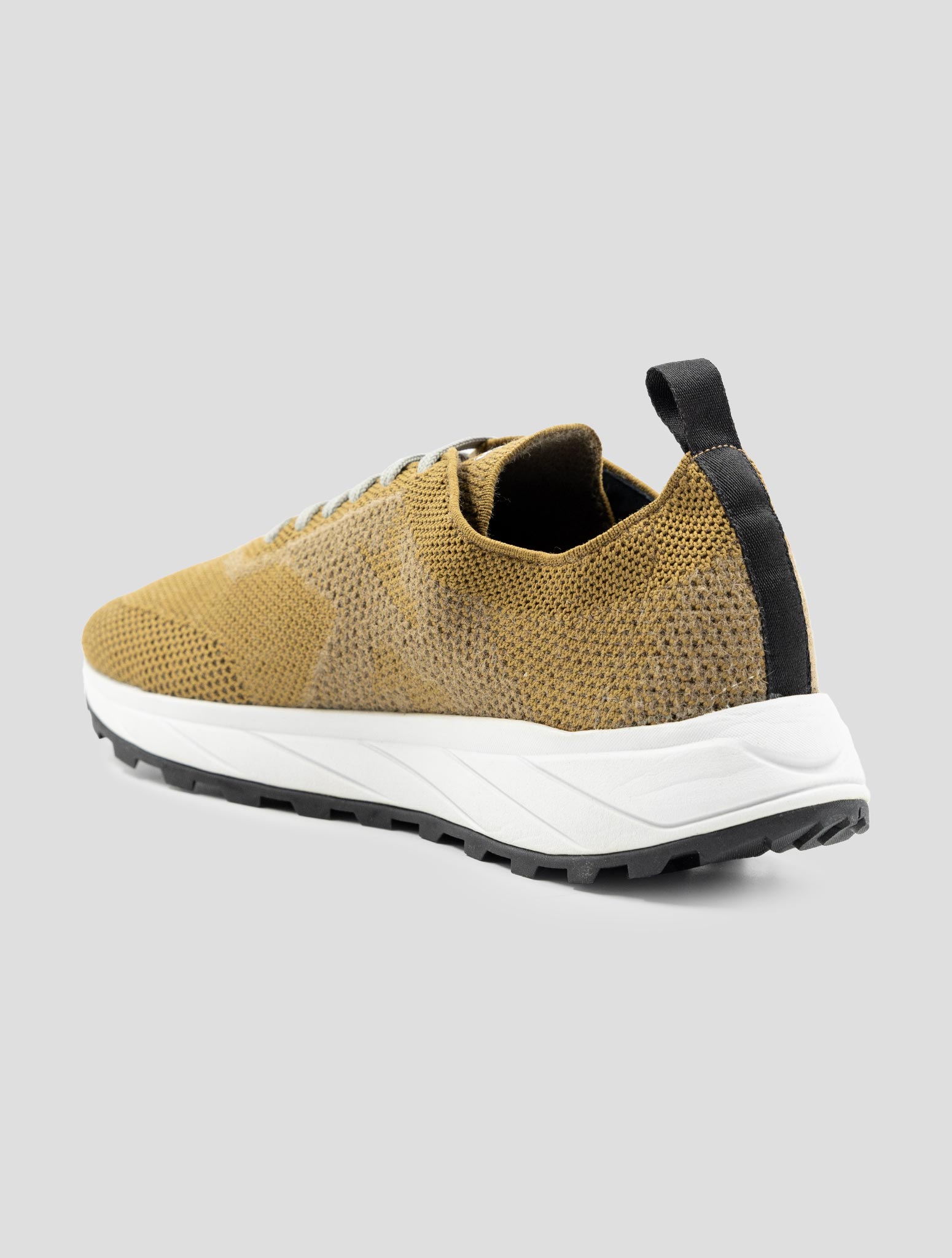 Kiton Brown Pl Pu Wool Sneakers