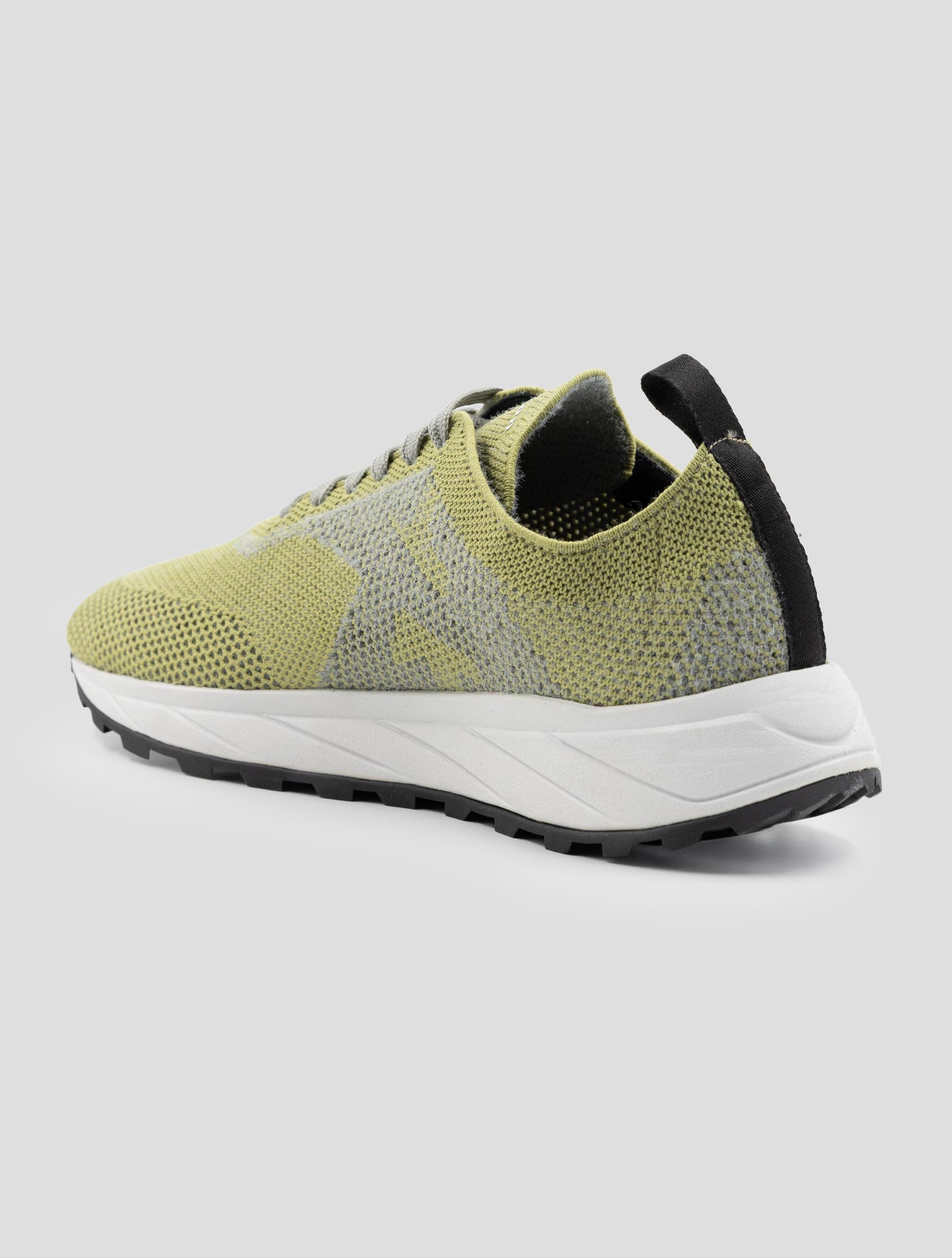 Kiton Green Pl Pu Wool Sneakers