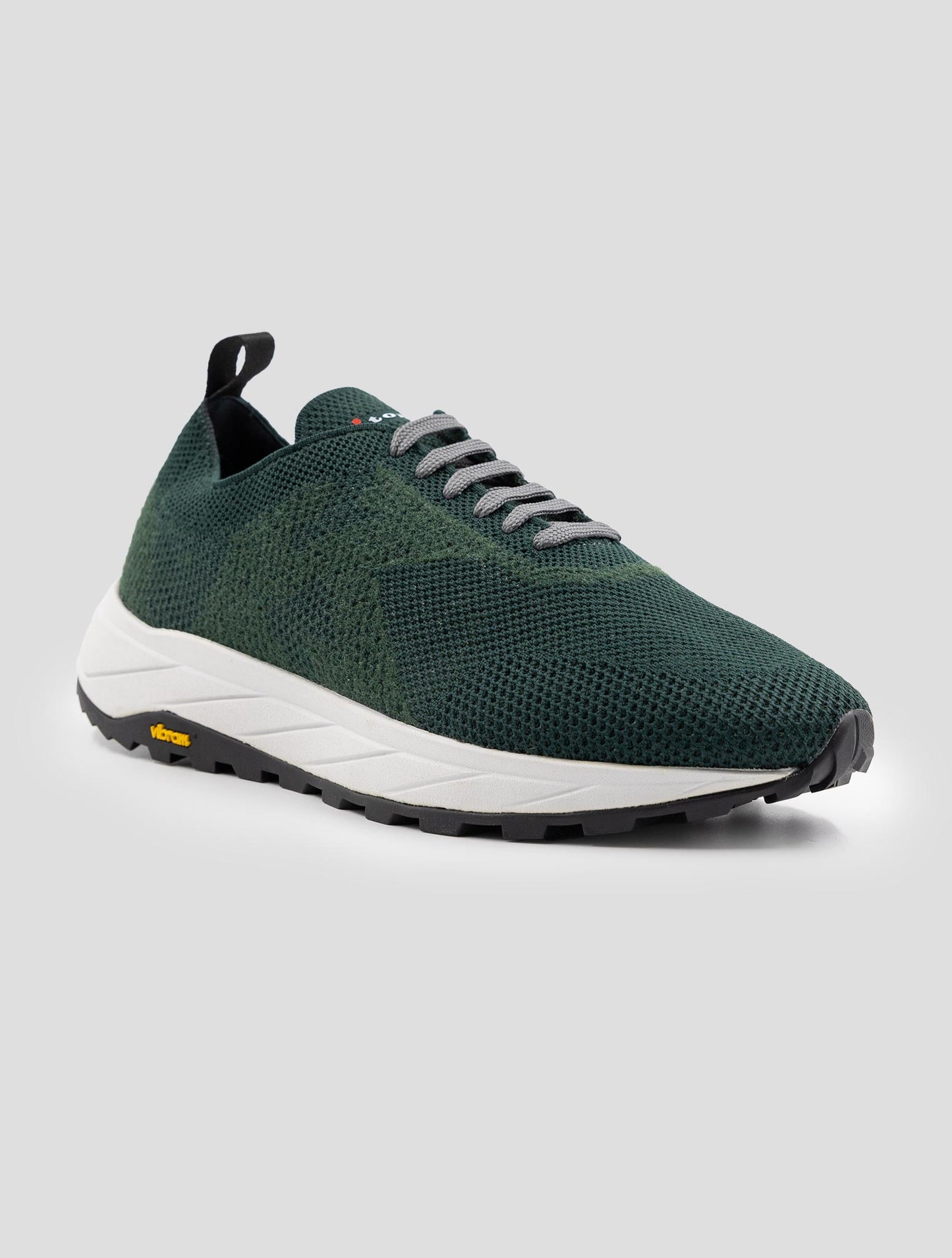 Kiton Green Pl Pu Wool Sneakers
