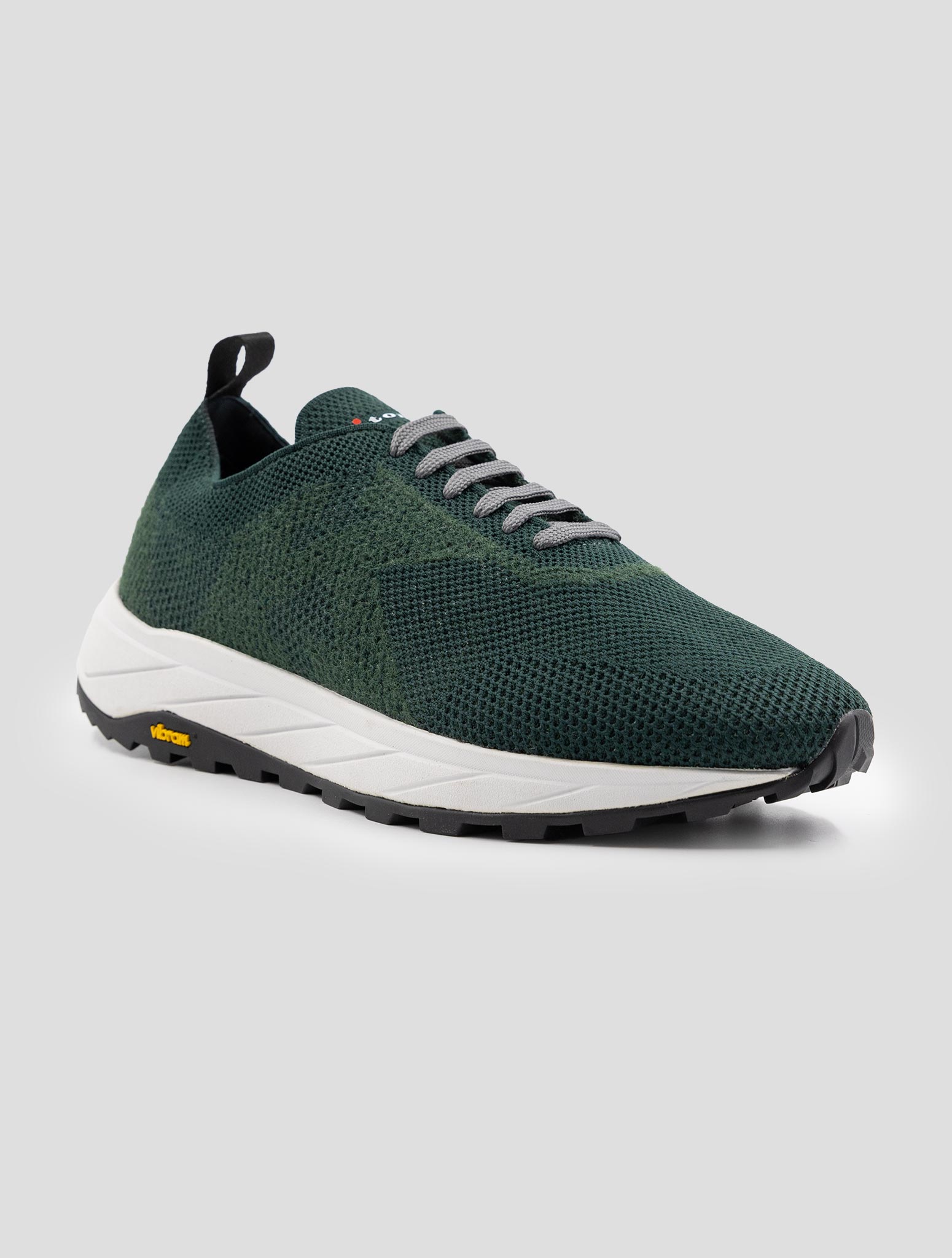 Kiton Green Pl Pu Wool Sneakers