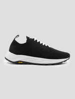 Kiton Black Pl Pu Wool Sneakers